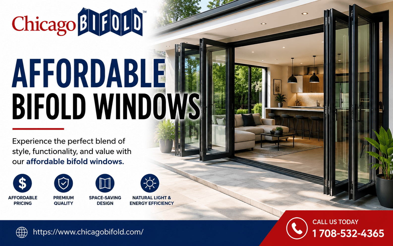 Affordable bifold windows.