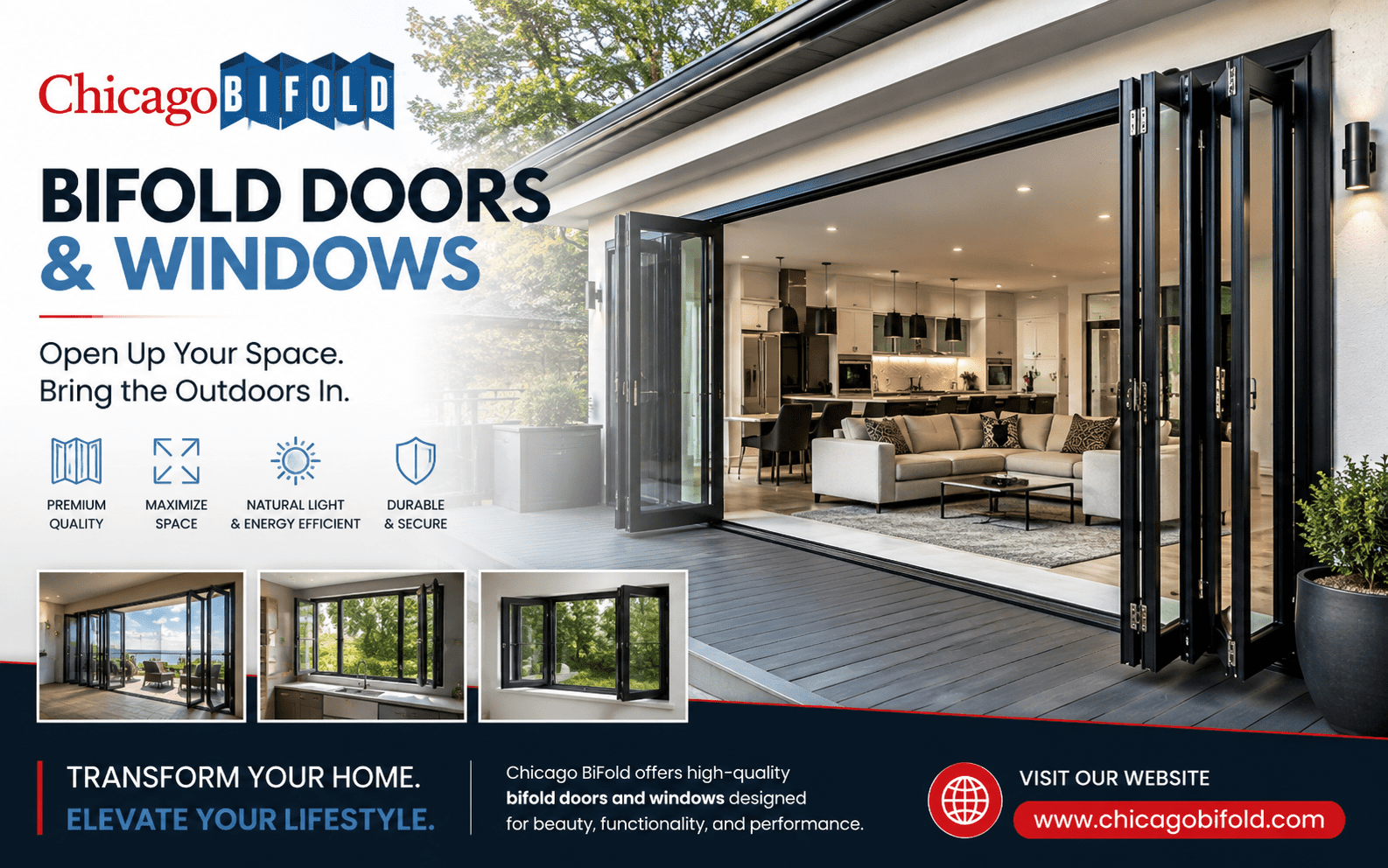 Bifold doors and windows