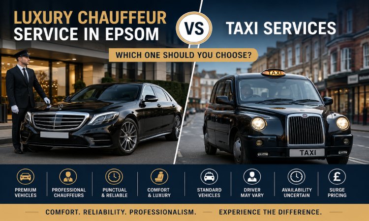 Luxury Chauffeur Service in Epsom vs Taxi Services: Which One Should You Choose?
