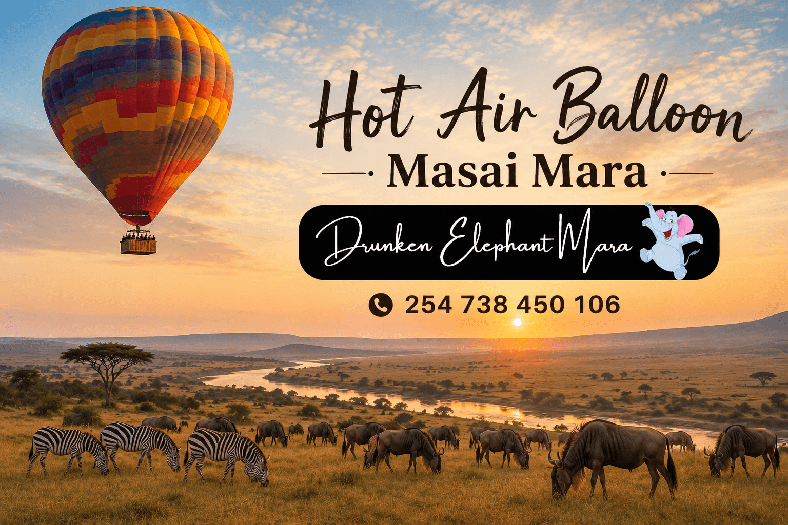 hot air ballon masai mara
